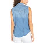 Women's Liverpool Los Angeles Slim Sleeveless Button Up Shirt - Thumbnail 2 of 3