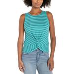 Women's Liverpool Los Angeles Front Twist Knit Tank Top - Thumbnail 1 of 3