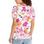 Women's Liverpool Los Angeles Puff Sleeve Scoop Neck Shirt - Thumbnail 4 of 4