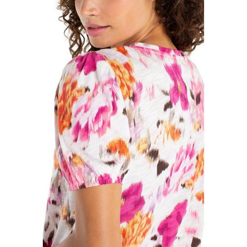 Women's Liverpool Los Angeles Puff Sleeve Scoop Neck Shirt - Primary Image