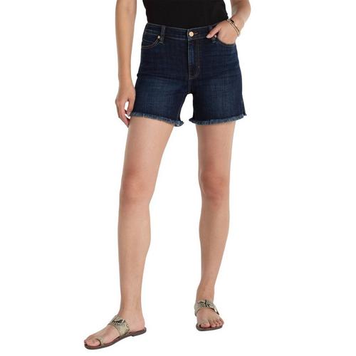 Women's Liverpool Los Angeles Vickie Slit Fray Hem Jean Shorts - Primary Image