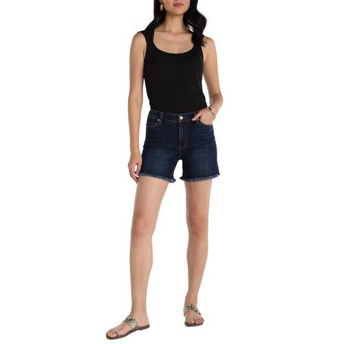Women's Liverpool Los Angeles Vickie Slit Fray Hem Jean Shorts - Primary Image