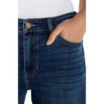 Women's Liverpool Los Angeles Marley Girlfriend Roll Cuff Hem Jean Shorts - Thumbnail 3 of 4