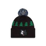 New Era Minnesota Timberwolves Hardwood Classic Pom Beanie - Thumbnail 3 of 4