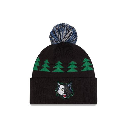 New Era Minnesota Timberwolves Hardwood Classic Pom Beanie - Primary Image