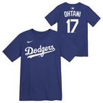 Nike Kids' Los Angeles Dodgers Shohei Ohtani #17 Name & Number T-Shirt - Thumbnail 1 of 3