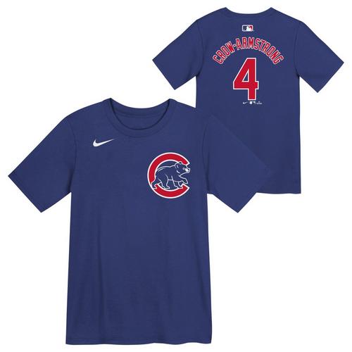 Nike Kids' Chicago Cubs Pete Crow-Armstrong #4 Name & Number T-Shirt - Primary Image