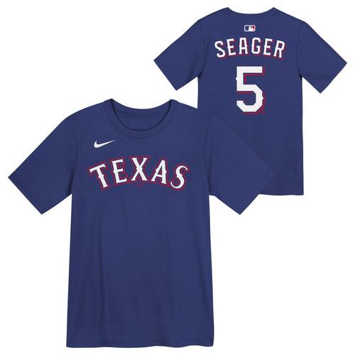 Nike Kids' Texas Rangers Corey Seager #5 Name & Number T-Shirt - Primary Image