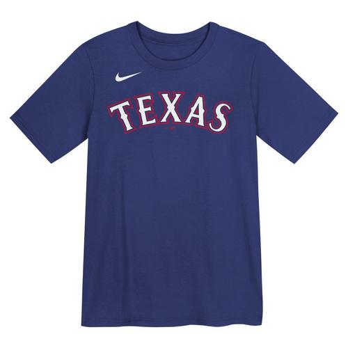 Nike Kids' Texas Rangers Corey Seager #5 Name & Number T-Shirt - Primary Image