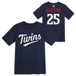 Nike Kids' Minnesota Twins Byron Buxton #25 Name & Number T-Shirt - Thumbnail 1 of 3
