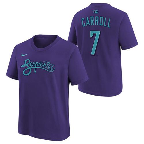 Nike Kids' Arizona Diamondbacks Corbin Carroll #7 City Connect Name & Number T-Shirt - Primary Image