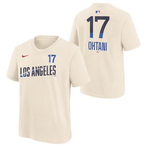 Nike Kids' Los Angeles Dodgers Shohei Ohtani #17 City Connect Name & Number T-Shirt - Primary Image