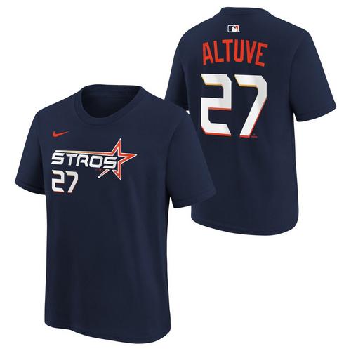 Nike Kids' Houston Astros Jose Altuve #27 City Connect Name & Number T-Shirt - Primary Image