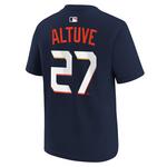 Nike Kids' Houston Astros Jose Altuve #27 City Connect Name & Number T-Shirt - Thumbnail 2 of 3