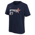 Nike Kids' Houston Astros Jose Altuve #27 City Connect Name & Number T-Shirt - Thumbnail 3 of 3