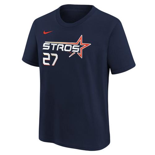 Nike Kids' Houston Astros Jose Altuve #27 City Connect Name & Number T-Shirt - Primary Image