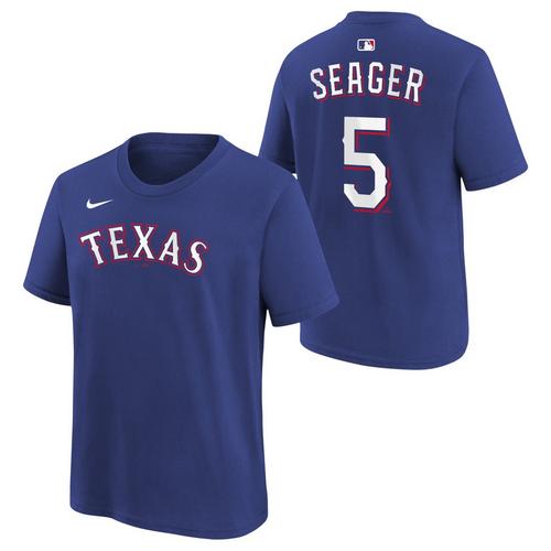 Nike Kids' Texas Rangers Corey Seager #5 Name & Number T-Shirt - Primary Image