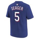 Nike Kids' Texas Rangers Corey Seager #5 Name & Number T-Shirt - Thumbnail 2 of 3