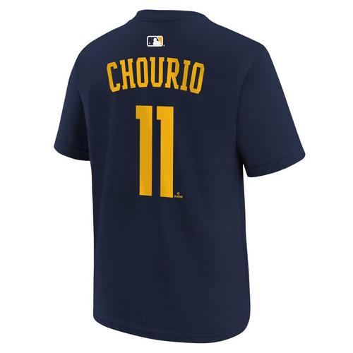 Nike Kids' Milwaukee Brewers Jackson Chourio #11 Name & Number T-Shirt - Primary Image