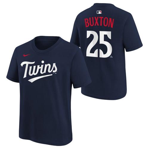 Nike Kids' Minnesota Twins Byron Buxton #25 Name & Number T-Shirt - Primary Image
