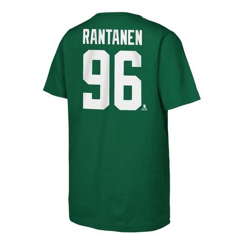 Genuine Stuff Kids' Dallas Stars Mikko Rantanen #96 FLAT Name & Number T-Shirt - Primary Image