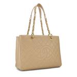 What Goes Around Comes Around Chanel Beige Quilted Caviar GST Tote - Thumbnail 2 of 6