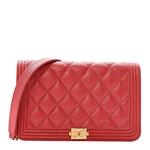 What Goes Around Comes Around Chanel Boy WOC Caviar Red Crossbody - Thumbnail 1 of 3