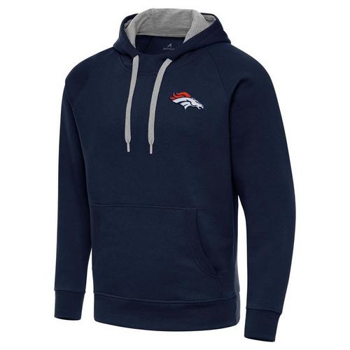 Antigua Denver Broncos Victory Small Logo Hoodie - Primary Image