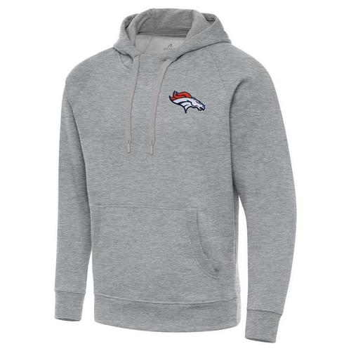 Antigua Denver Broncos Victory Small Logo Hoodie - Primary Image