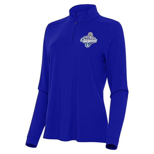 Antigua Women's Los Angeles Dodgers World Series 2025 Champions Intent 1/4 Zip - Primary Image