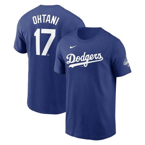 Nike Los Angeles Dodgers Shohei Ohtani #17 2025 World Series Champions Name & Number T-Shirt - Primary Image