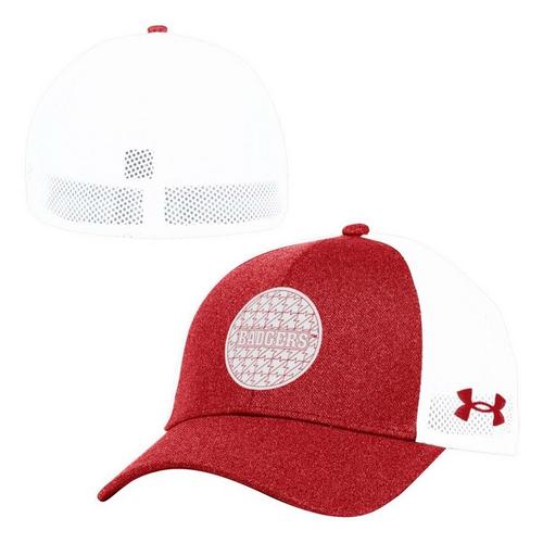 Under Armour Wisconsin Badgers Blitzing Stretch Fit Hat - Primary Image