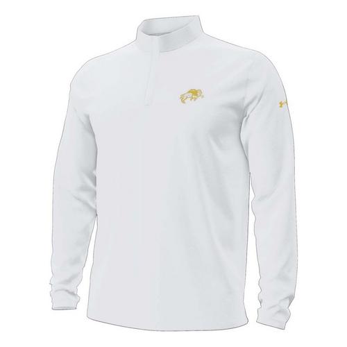 Under Armour North Dakota State Bison White Out Long Sleeve 1/4 Zip - Primary Image