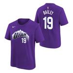 Nike Kids' Utah Jazz Ace Bailey #19 Name & Number T-Shirt - Thumbnail 1 of 3
