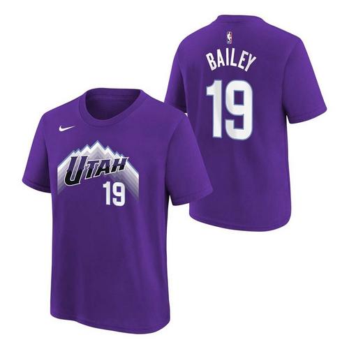 Nike Kids' Utah Jazz Ace Bailey #19 Name & Number T-Shirt - Primary Image
