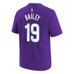 Nike Kids' Utah Jazz Ace Bailey #19 Name & Number T-Shirt - Thumbnail 2 of 3