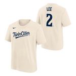 Nike Kids' Minnesota Twins Brooks Lee #2 Alternate Name & Number T-Shirt - Thumbnail 1 of 3