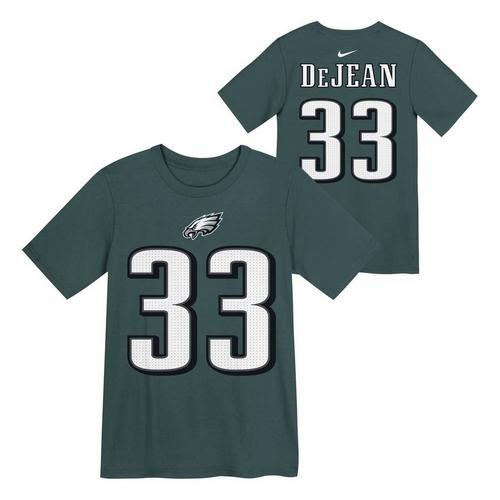 Nike Kids' Philadelphia Eagles Cooper DeJean #33 Name & Number T-Shirt - Primary Image