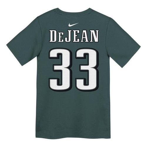 Nike Kids' Philadelphia Eagles Cooper DeJean #33 Name & Number T-Shirt - Primary Image