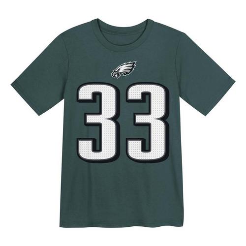 Nike Kids' Philadelphia Eagles Cooper DeJean #33 Name & Number T-Shirt - Primary Image