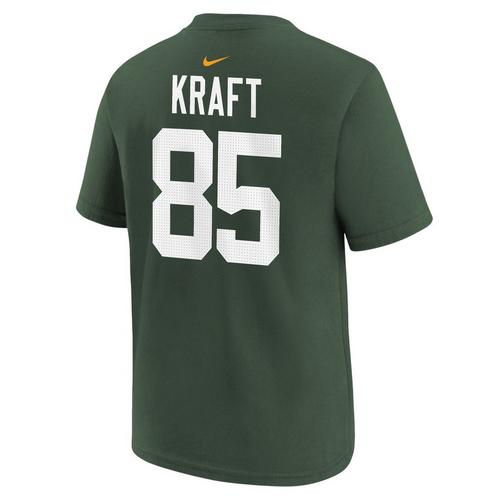 Nike Kids' Green Bay Packers Tucker Kraft #85 Name & Number T-Shirt - Primary Image