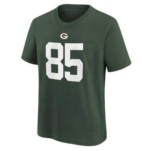 Nike Kids' Green Bay Packers Tucker Kraft #85 Name & Number T-Shirt - Primary Image