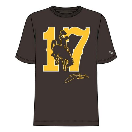 New Era Wyoming Cowboys Josh Allen Jersey Retirement #17 T-Shirt - Primary Image