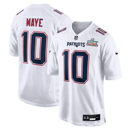 Nike New England Patriots Drake Maye #10 Super Bowl LX Patch Jersey - Primary Image