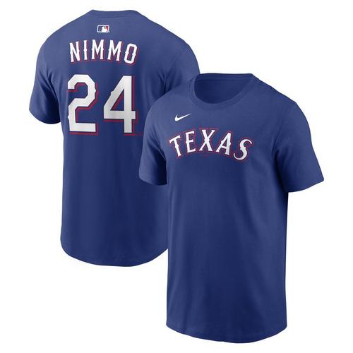 Nike Texas Rangers Brandon Nimmo #24 Name & Number T-Shirt - Primary Image
