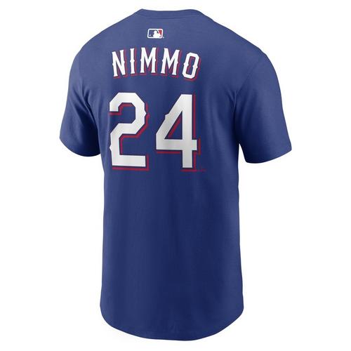 Nike Texas Rangers Brandon Nimmo #24 Name & Number T-Shirt - Primary Image