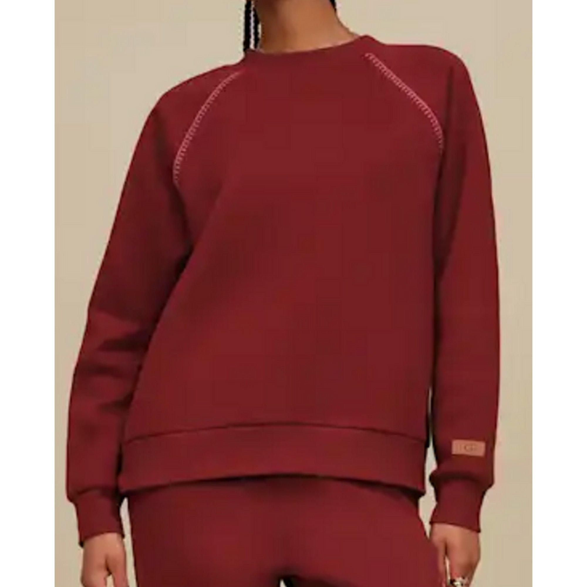 UGG Women's Classic Crewneck Sweatshirt, Large, Coffee Berry