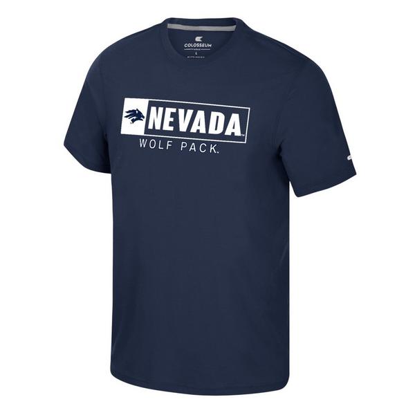 Nevada Wolf Pack Colosseum Rabban T-Shirt Large Navy