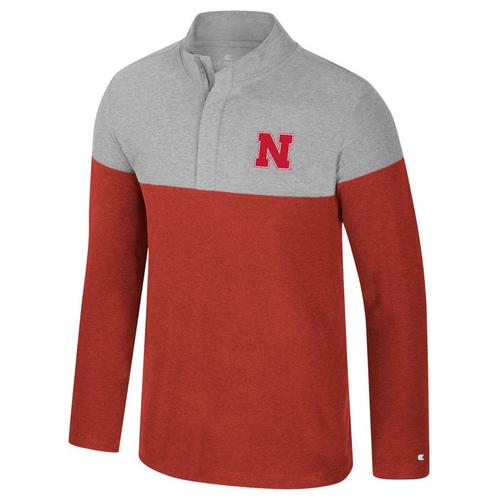 Colosseum Nebraska Cornhuskers Leto Long Sleeve 1/4 Zip - Primary Image