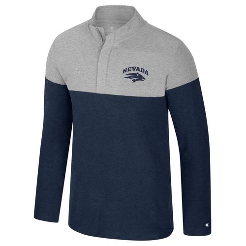 Colosseum Nevada Wolf Pack Leto Long Sleeve 1/4 Zip - Primary Image